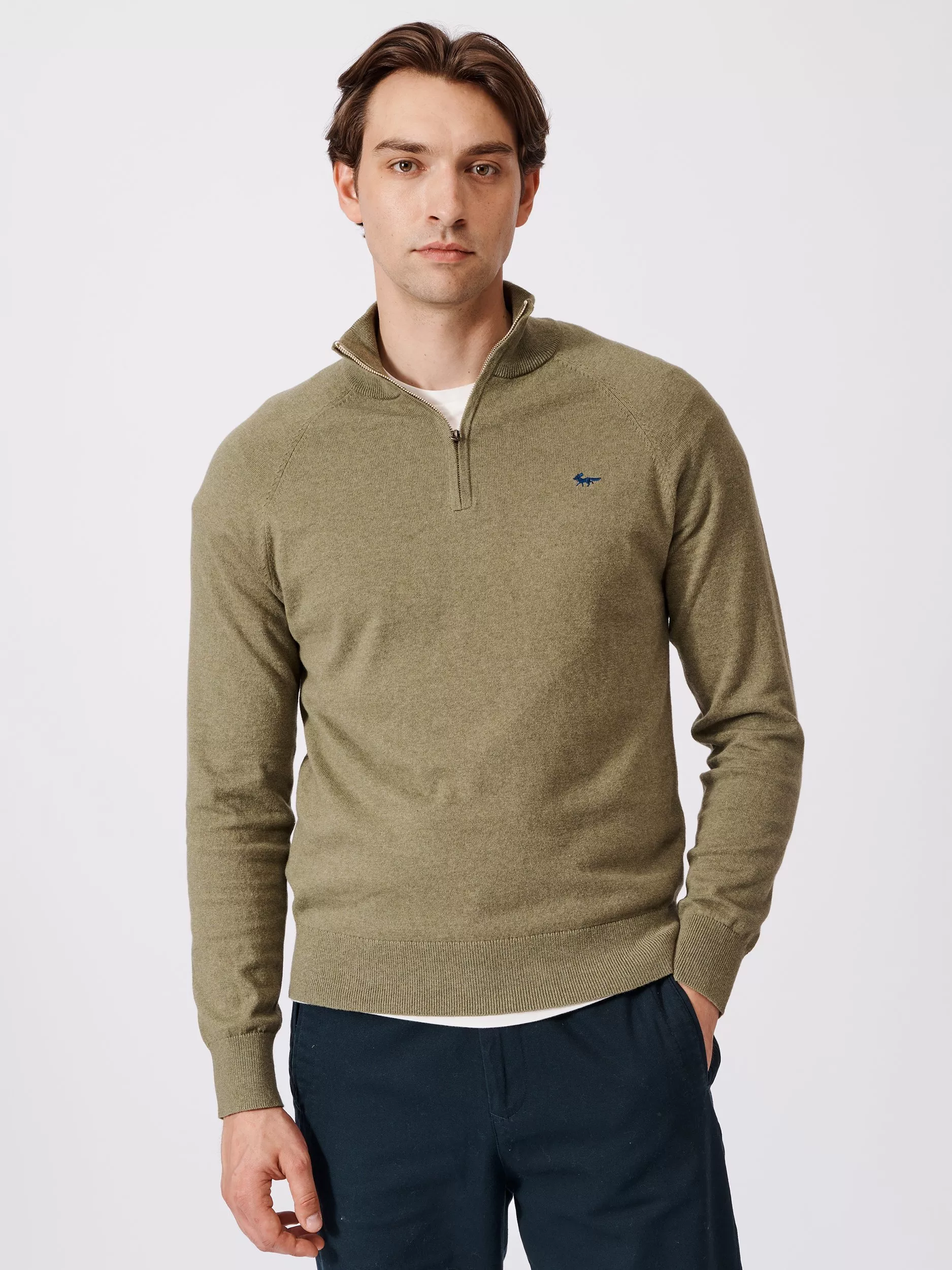 Jersey de algodón con cuello con cremallera Aubin Bonby - Imagen 3