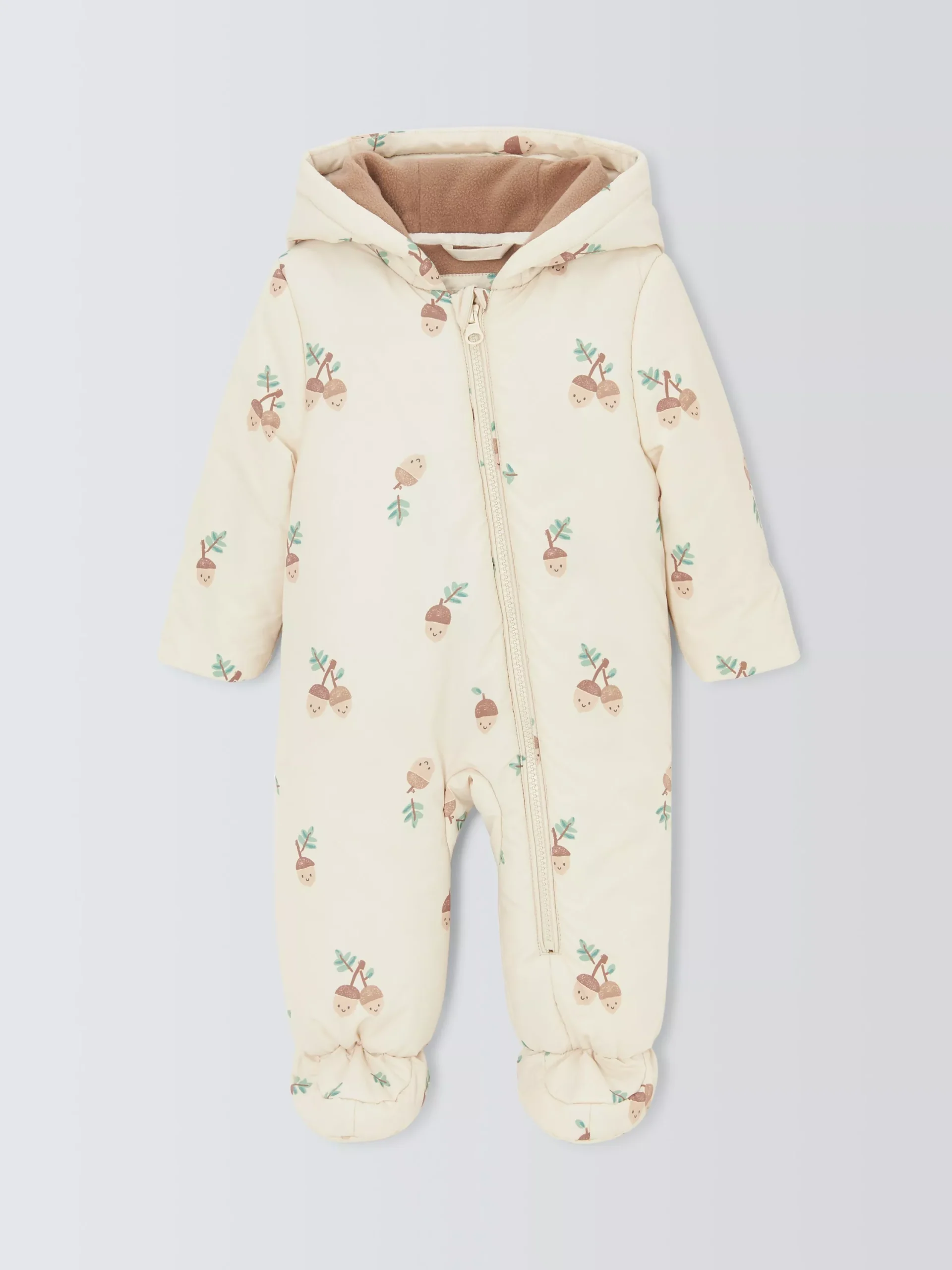 Traje de nieve John Lewis Baby Acorn, multicolor