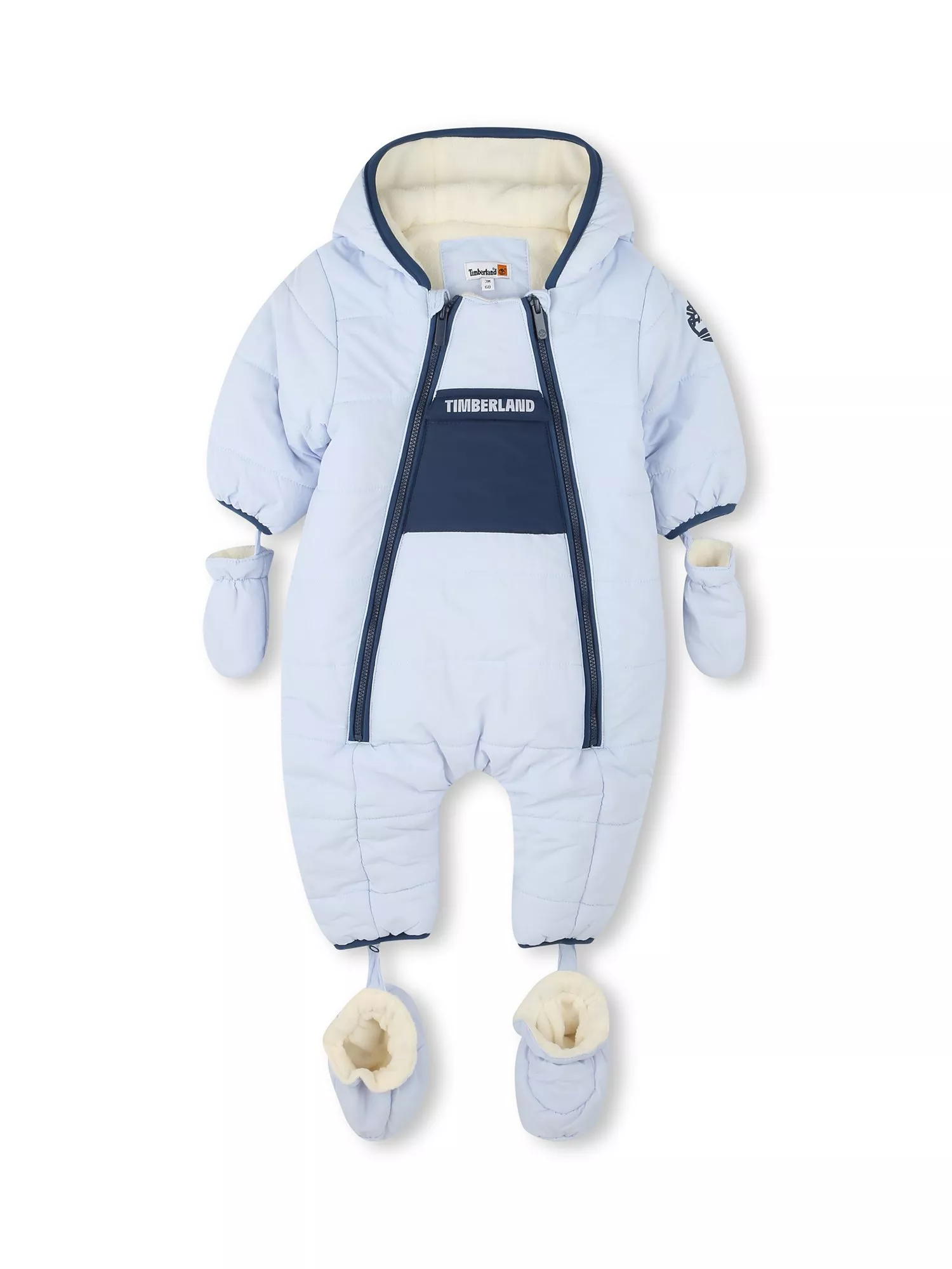 Traje de nieve impermeable para bebé de Timberland, azul pálido