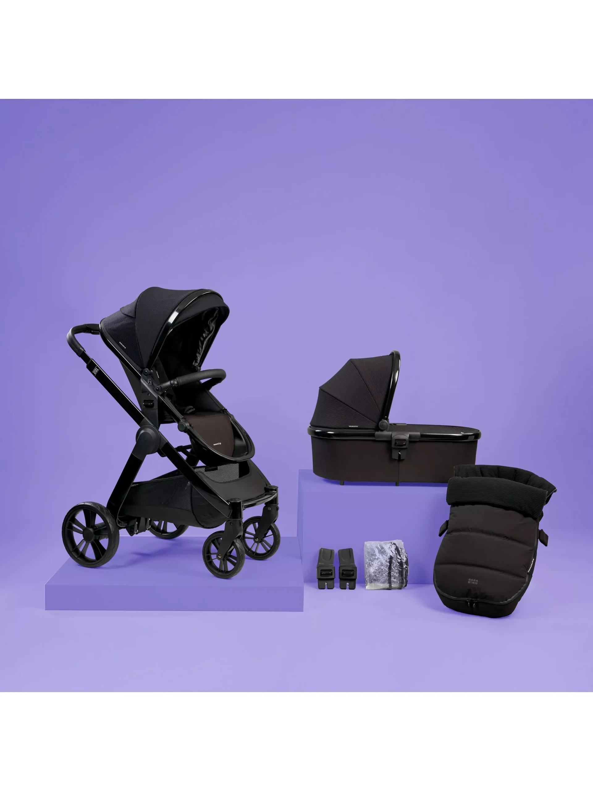 ¡BabaBing! Conjunto de cochecito 3 en 1, capazo y saco de dormir Ubersnug de Raffi - Imagen 2