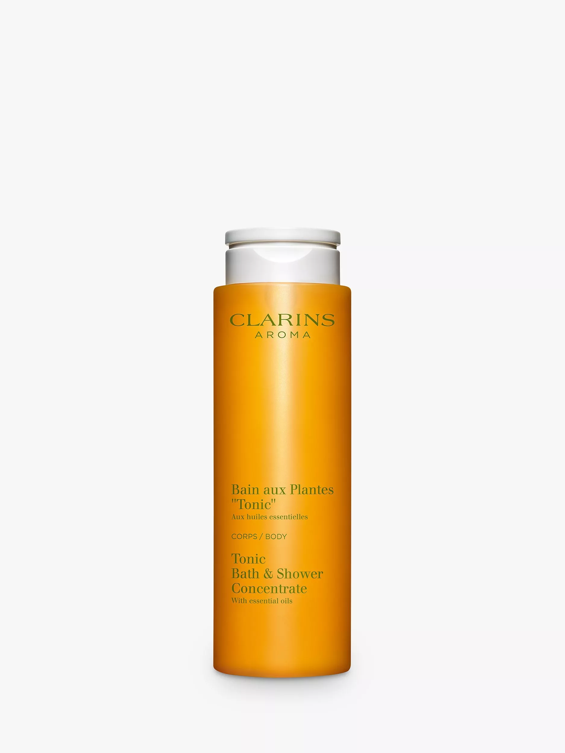 Concentrado de baño y ducha tónico ecológico rellenable Clarins, 200 ml