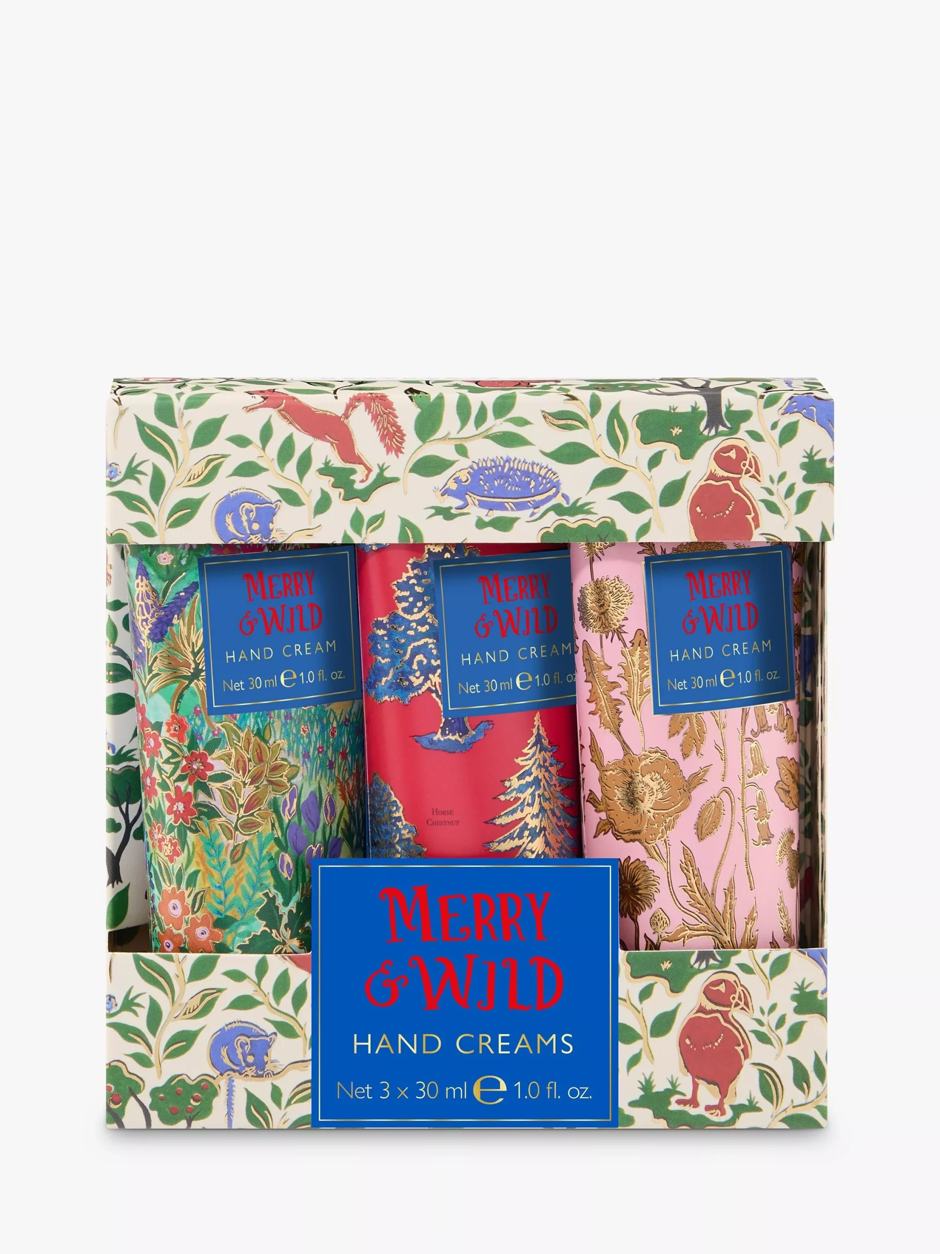 Cremas para manos Merry & Wild de Heathcote & Ivory, juego de 3