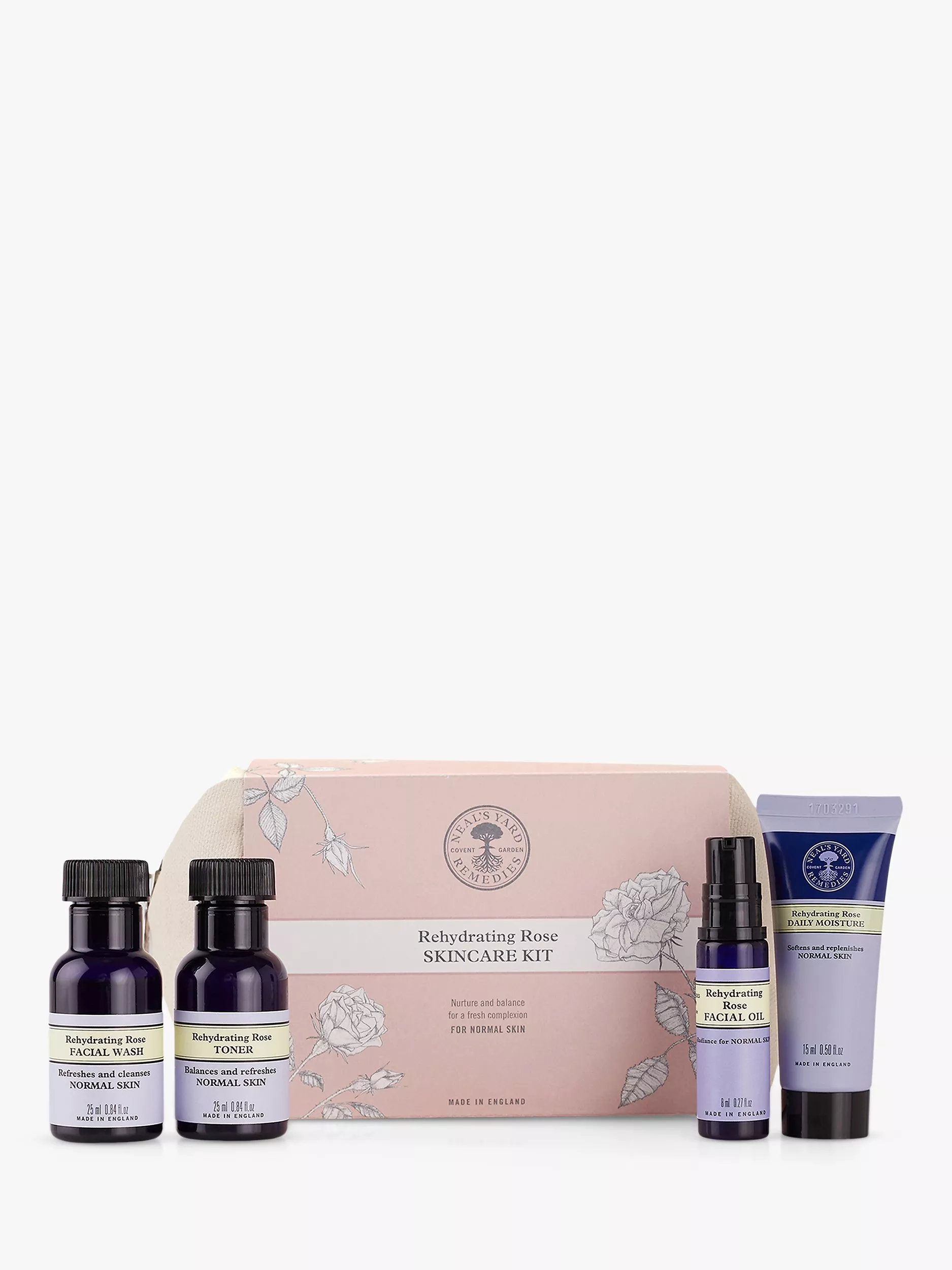 Kit rehidratante para el cuidado de la piel con rosas de Neal's Yard Remedies