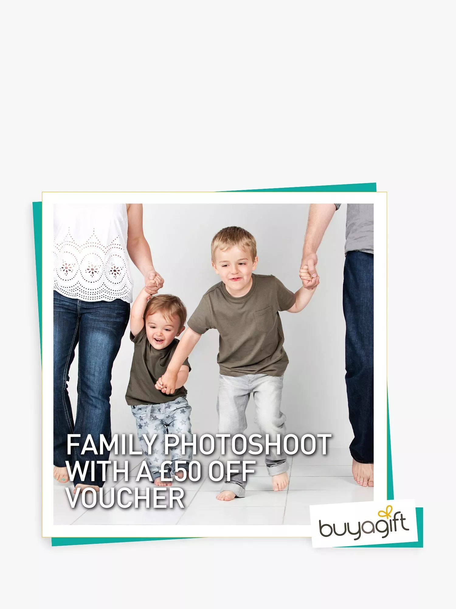 Experiencia de regalo de sesión de fotos familiar de Buyagift