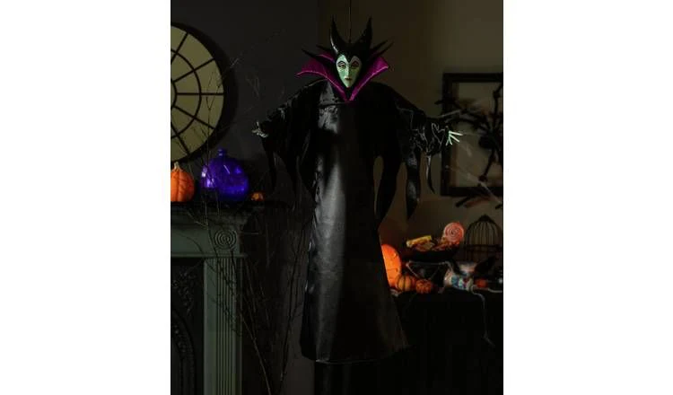Decoración de Maléfica de Halloween con villanos de Disney
