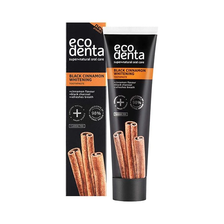 Pasta de dientes blanqueadora Ecodenta con canela negra 100 ml