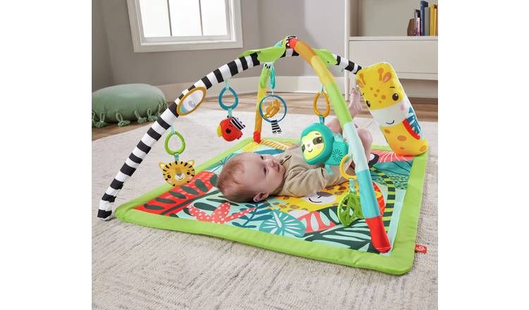 Gimnasio sensorial para bebés 3 en 1 con diseño de selva tropical de Fisher-Price