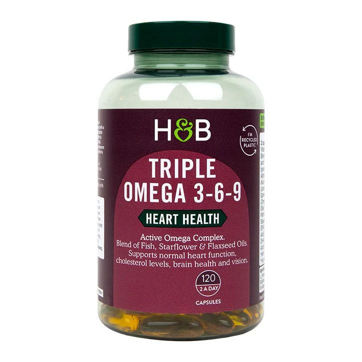 Triple Omega 3-6-9 de Holland & Barrett 120 cápsulas
