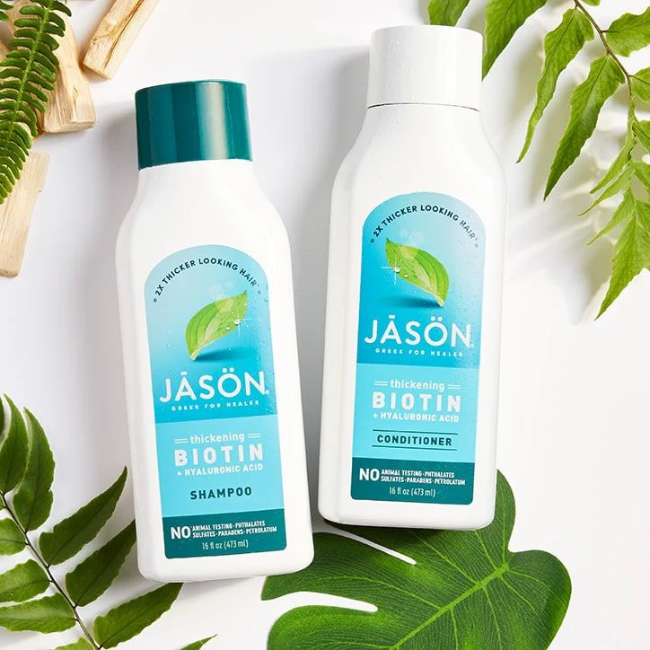 Acondicionador espesante con biotina y ácido hialurónico de Jason, 454 ml - Imagen 3