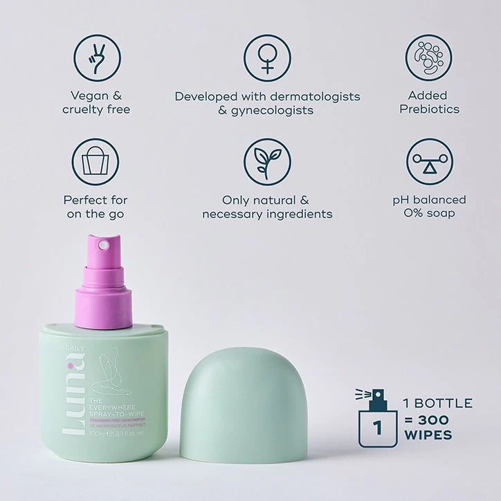 Luna Daily The Everywhere Spray para limpiar sin fragancia 100 ml - Imagen 2
