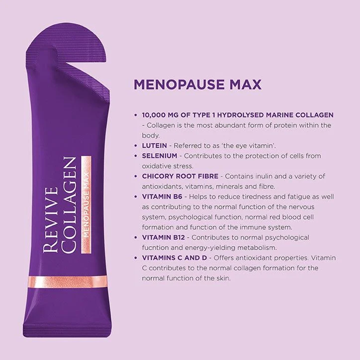 Colágeno marino hidrolizado Revive Collagen Menopause Max 10,000 14 mg, suministro para XNUMX días - Imagen 3